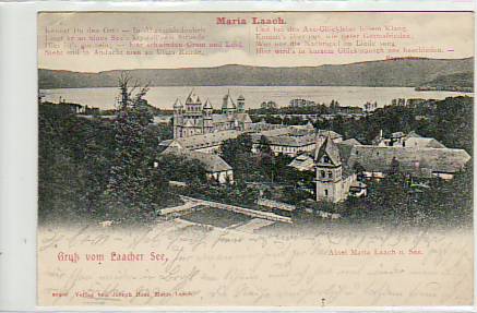 Laacher See bei Andernach Benedictiner Abtei Maria Laach 1903 Laacher See bei Andernach Benedictiner Abtei Maria Laach 1903
