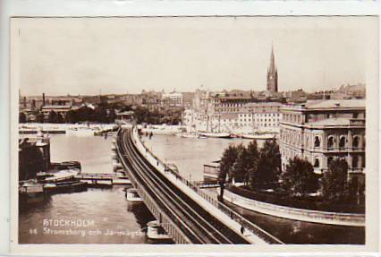 Stockholm Schweden Eisenbahn-Linie ca 1930 Stockholm Schweden Eisenbahn-Linie ca 1930