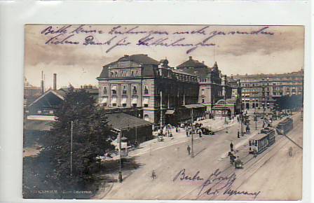 Stockholm Schweden Bahnhof 1923 Stockholm Schweden Bahnhof 1923