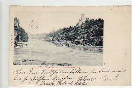Trollhättan Helvestesfallen Schweden 1914 Trollhättan Helvestesfallen Schweden 1914