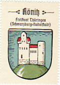 Könitz Thüringen Stadt Wappen vor 1945 Könitz Thüringen Stadt Wappen vor 1945
