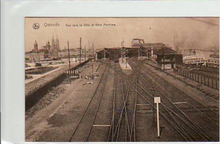 Oostende Ostende Belgien Bahnho Eisenbahn ca 1915 Oostende Ostende Belgien Bahnho Eisenbahn ca 1915