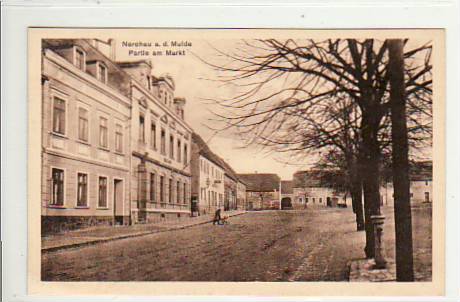Nerchau Mulde bei Grimma Partie am Markt ca 1930
