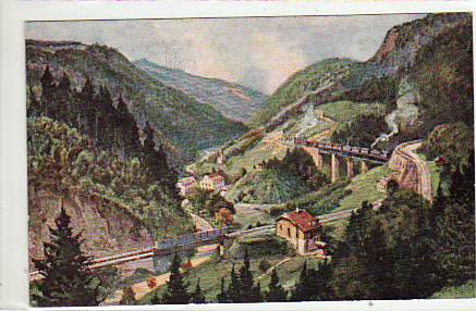 Höllental Hinterzarten Schwarzwald Höllsteig Eisenbahn ca 1915 Höllental Hinterzarten Schwarzwald Höllsteig Eisenbahn ca 1915