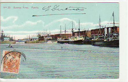 Buenos Aires Argentinien Puerto Hafen 1907