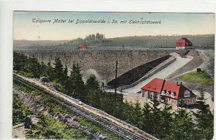 Dippoldiswalde Talsperre Malter und Eisenbahn-Linie 1928 Dippoldiswalde Talsperre Malter und Eisenbahn-Linie 1928