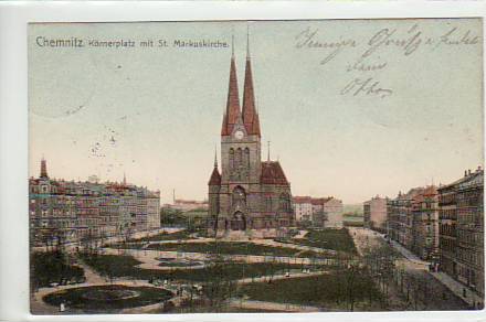 Chemnitz Körnerplatz 1904 Chemnitz Körnerplatz 1904