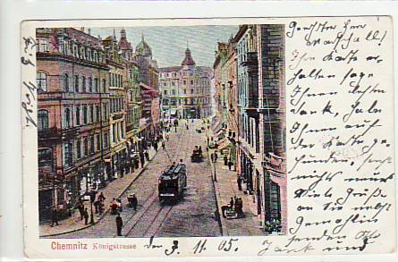 Chemnitz Königstrasse 1905 Chemnitz Königstrasse 1905
