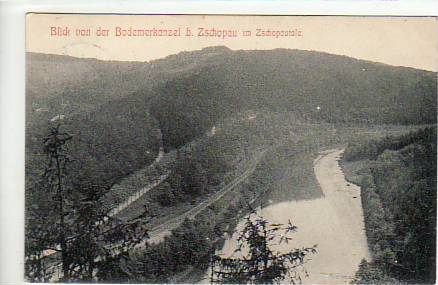 Bodemerkanzel bei Zschopau im Zschopautale Eisenbahnlinie 1912 Bodemerkanzel bei Zschopau im Zschopautale Eisenbahnlinie 1912