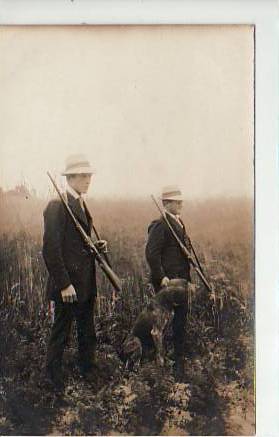 Jagd-Jäger-Waffen Hund Foto Karte