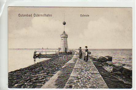 Leuchtturm Swinemünde-Osternothafen Pommern 1912