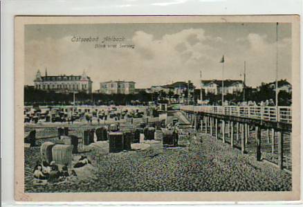 Ostseebad Ahlbeck vom Seesteg ca 1925 Ostseebad Ahlbeck vom Seesteg ca 1925