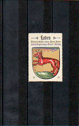 Labes Pommern Stadt Wappen vor 1945