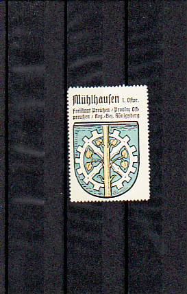 Mühlhausen Ostpreussen Stadt Wappen vor 1945