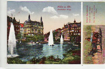 Köln am Rhein mit Kölner Typen Milchmädchen ca 1915 Köln am Rhein mit Kölner Typen Milchmädchen ca 1915