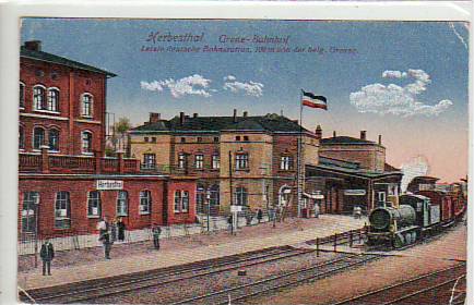 Bahnhof Belgien Herbesthal 1917