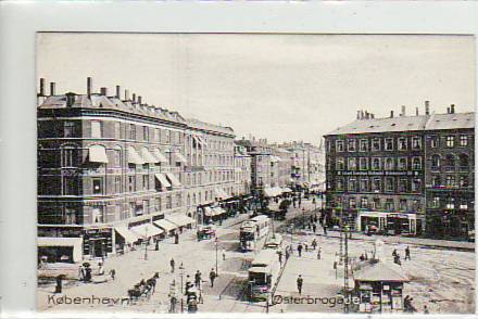 Kobenhavn-Kopenhagen Denmark-Dänemark Strassenbahn ca 1910