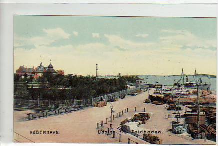 Kobenhavn-Kopenhagen Denmark-Dänemark Hafen ca 1910