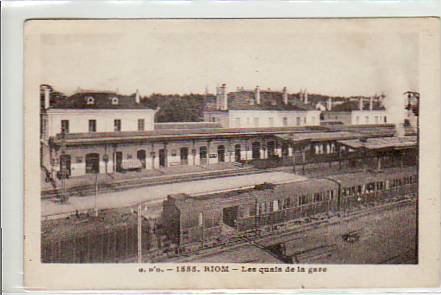 Bahnhof Frankreich Riom Eisenbahn 1932