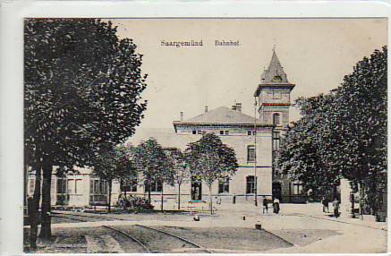 Bahnhof Frankreich Saargemünd  1916