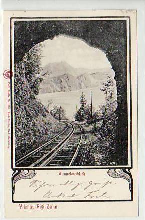 Vitznau-Rigi-Bahn Bergbahn Serie 17 Schweiz Tunnel 1901 Vitznau-Rigi-Bahn Bergbahn Serie 17 Schweiz Tunnel 1901