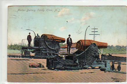 Militär Soldaten Technik Geschütz Mortar Battery Sandy Hook 1909 Militär Soldaten Technik Geschütz Mortar Battery Sandy Hook 1909