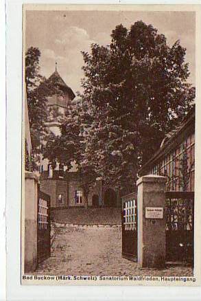 Bad Buckow ( Märkische Schweiz ) Sanatorium Waldfrieden ca 1930