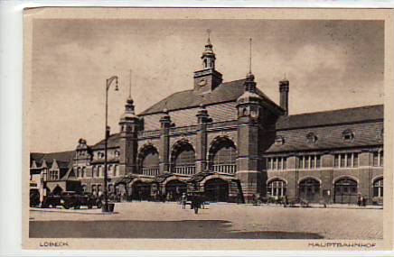 Lübeck Bahnhof ca 1925 Lübeck Bahnhof ca 1925