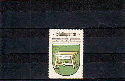 Stallupönen Ostpreussen Stadt Wappen vor 1945