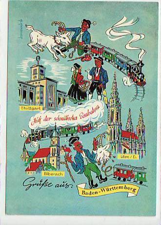 Tiere Ziegen Trachten Eisenbahn Baden-Württemberg ca 1965 Tiere Ziegen Trachten Eisenbahn Baden-Württemberg ca 1965