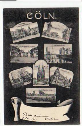 Köln am Rhein kleine Bilder AK 1905 Köln am Rhein kleine Bilder AK 1905