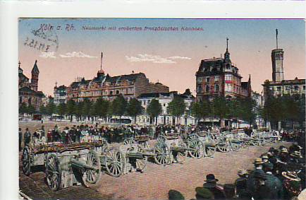 Köln am Rhein Neumarkt Kanonen 1915 Köln am Rhein Neumarkt Kanonen 1915