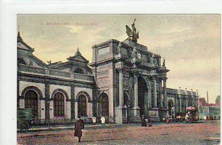 Bahnhof Belgien Bruxelles Brüssel 1914