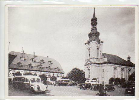 Warnsdorf CSSR mit Auto-Bus ca 1955 Warnsdorf CSSR mit Auto-Bus ca 1955
