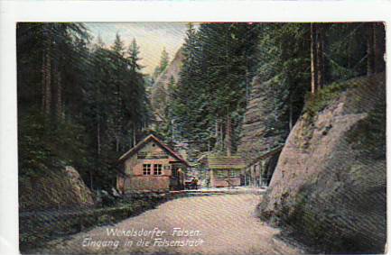 Werkelsdorfer Felsen ca 1910 CSSR Werkelsdorfer Felsen ca 1910 CSSR