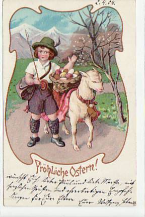 Glückwunsch Frohe Ostern 1904