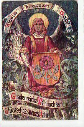 Glückwunsch Weihnachten Prägekarte ca 1910 Glückwunsch Weihnachten Prägekarte ca 1910