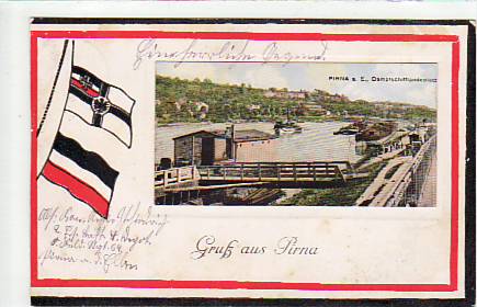 Pirna an der Elbe Patriotische AK 1915