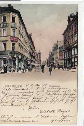 Chemnitz Königstrasse 1904 Chemnitz Königstrasse 1904