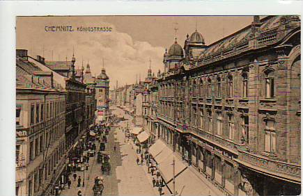 Chemnitz Königsstrasse 1924 Chemnitz Königsstrasse 1924