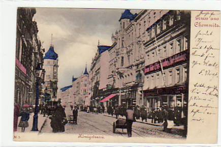 Chemnitz Königstrasse 1900 Chemnitz Königstrasse 1900