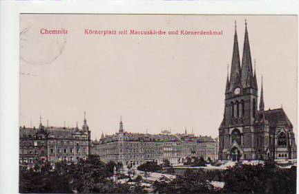 Chemnitz Körnerplatz 1907 Chemnitz Körnerplatz 1907