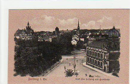 Freiberg in Sachsen Postplatz Hornstrasse ca 1910 Freiberg in Sachsen Postplatz Hornstrasse ca 1910