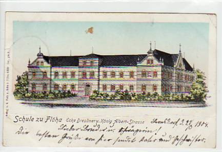 Flöha Erzgebirge Schule 1904 Flöha Erzgebirge Schule 1904