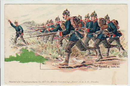 Militär Künstlerkarte Carl Henekel 1912 Militär Künstlerkarte Carl Henekel 1912