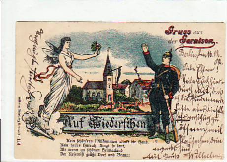 Militär Garnison Litho 1902 Militär Garnison Litho 1902