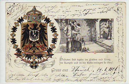Militär Patriotische AK 1901 Militär Patriotische AK 1901
