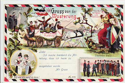 Militär Musterung 1908 Militär Musterung 1908