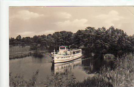 Blossin Dampfer Freia auf dem Wolziger See 1960