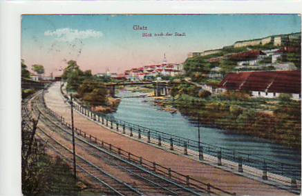 Glatz Schlesien Eisenbahn-Linie ca 1920 Glatz Schlesien Eisenbahn-Linie ca 1920